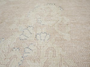 Antique Muted Floral 10X13 Distressed Vintage Oriental Rug
