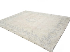 Antique Muted Floral 10X13 Distressed Vintage Oriental Rug