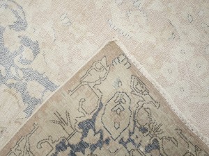 Antique Muted Floral 10X13 Distressed Vintage Oriental Rug
