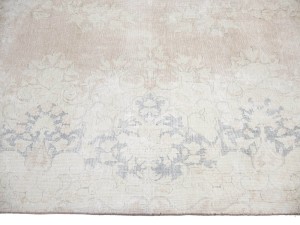 Antique Muted Floral 9'5X13 Distressed Vintage Oriental Rug