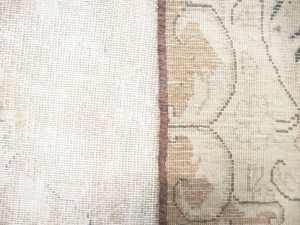 Antique Muted Floral 9'5X13 Distressed Vintage Oriental Rug