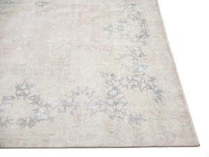 Antique Muted Floral 9'5X13 Distressed Vintage Oriental Rug