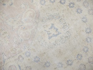 Antique Muted Floral 9'5X12'6 Distressed Vintage Oriental Rug