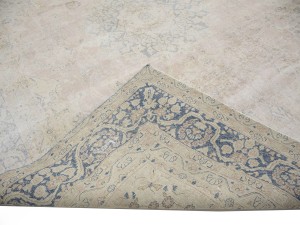 Antique Muted Floral 9'5X12'6 Distressed Vintage Oriental Rug