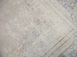 Antique Muted Floral 10X13 Distressed Vintage Oriental Rug