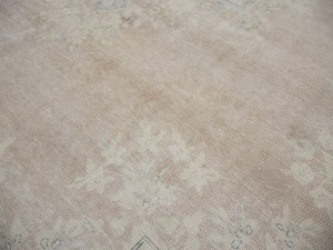 Antique Muted Floral 10X13 Distressed Vintage Oriental Rug