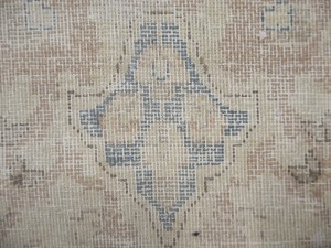 Antique Muted Floral 10X13 Distressed Vintage Oriental Rug