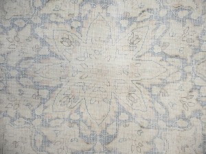 Antique Muted Floral 10X13 Distressed Vintage Oriental Rug