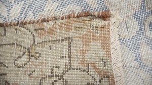 Antique Muted Floral 9'5X13 Distressed Vintage Oriental Rug