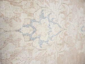 Antique Muted Floral 10X13 Distressed Vintage Oriental Rug