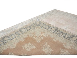 Antique Muted Floral 10X13 Distressed Vintage Oriental Rug