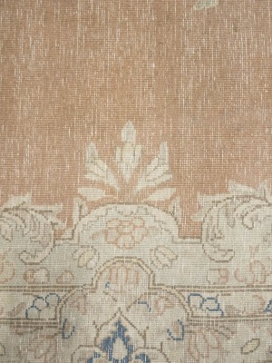 Antique Muted Floral 10X13 Distressed Vintage Oriental Rug