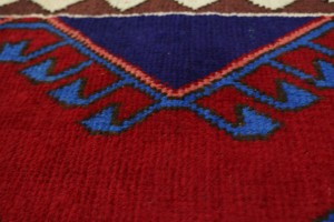 Vintage Red Tribal 4X13 Tabriz Persian Runner Rug