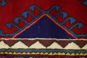 Vintage Red Tribal 4X13 Tabriz Persian Runner Rug