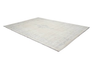 Antique Muted Beige Floral 10X13 Distressed Vintage Oriental Rug