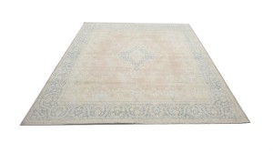Antique Muted Floral 10X13 Distressed Vintage Oriental Rug