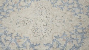 Antique Muted Floral 10X13 Distressed Vintage Oriental Rug