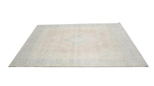 Antique Muted Floral 10X13 Distressed Vintage Oriental Rug