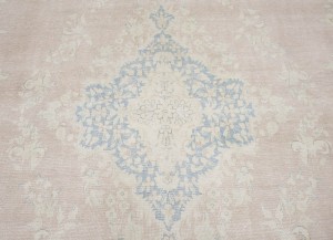 Antique Muted Floral 10X13 Distressed Vintage Oriental Rug