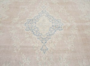 Antique Muted Floral 10X13 Distressed Vintage Oriental Rug