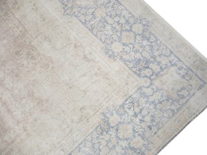 Antique Muted Floral 10X13 Distressed Vintage Oriental Rug