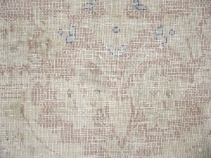 Antique Muted Floral 10X13 Distressed Vintage Oriental Rug