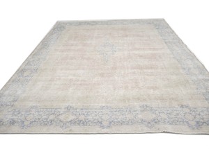 Antique Muted Floral 10X13 Distressed Vintage Oriental Rug