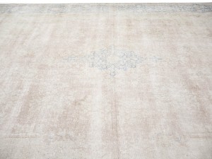 Antique Muted Floral 10X13 Distressed Vintage Oriental Rug