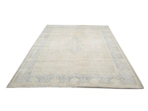 Antique Muted Floral 10X14 Distressed Vintage Oriental Rug