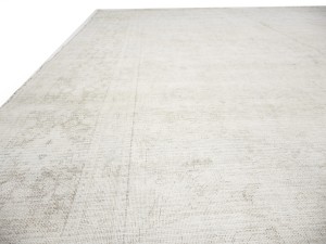 Antique Muted Floral 9'8X12'4 Distressed Vintage Oriental Rug