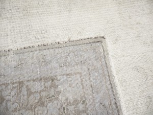 Antique Muted Floral 9'8X12'4 Distressed Vintage Oriental Rug