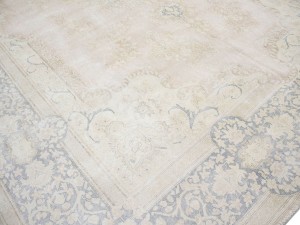 Antique Muted Floral 10X13 Distressed Vintage Oriental Rug