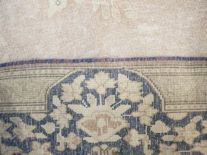 Antique Muted Floral 10X13 Distressed Vintage Oriental Rug