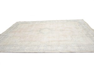 Antique Muted Floral 10X13 Distressed Vintage Oriental Rug