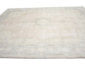 Antique Muted Floral 10X13 Distressed Vintage Oriental Rug