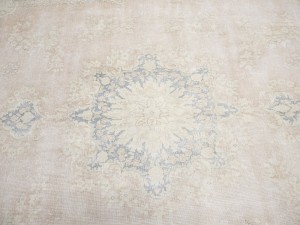 Antique Muted Floral 10X13 Distressed Vintage Oriental Rug