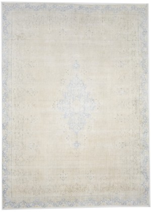 Antique Muted Floral 8'5X11'7 Distressed Vintage Oriental Rug