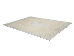 Antique Muted Floral 8'5X11'7 Distressed Vintage Oriental Rug