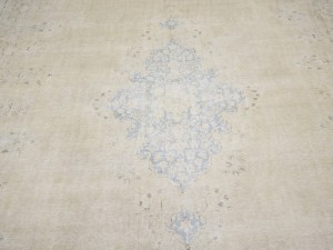 Antique Muted Floral 8'5X11'7 Distressed Vintage Oriental Rug