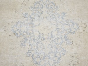 Antique Muted Floral 8'5X11'7 Distressed Vintage Oriental Rug