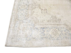 Antique Muted Floral 10X13 Distressed Vintage Oriental Rug