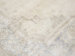 Antique Muted Floral 10X13 Distressed Vintage Oriental Rug
