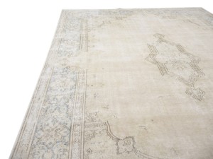 Antique Muted Floral 10X13 Distressed Vintage Oriental Rug