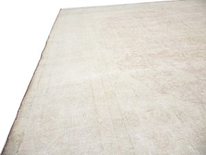 Antique Muted Floral 10X13 Distressed Vintage Oriental Rug