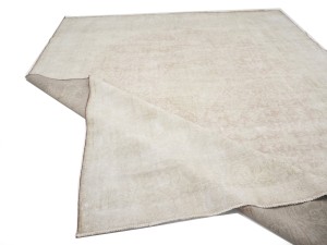 Antique Muted Floral 10X13 Distressed Vintage Oriental Rug