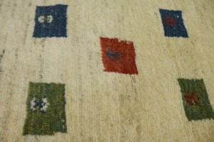 Begie Tribal 5X7 Gabbeh Persian Rug