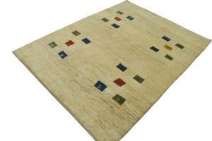 Begie Tribal 5X7 Gabbeh Persian Rug