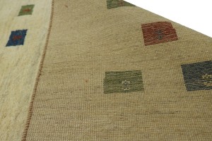 Begie Tribal 5X7 Gabbeh Persian Rug