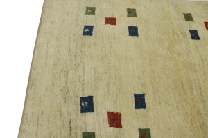 Begie Tribal 5X7 Gabbeh Persian Rug