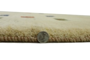 Begie Tribal 5X7 Gabbeh Persian Rug